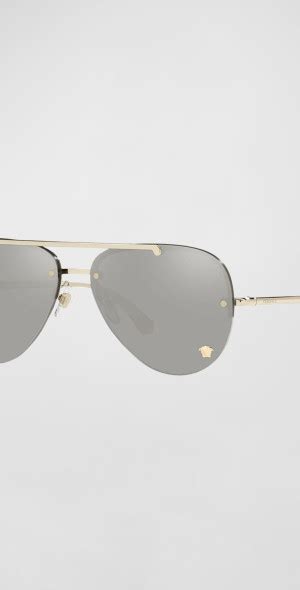 versace rimless sunglasses|versace aviator sunglasses men.